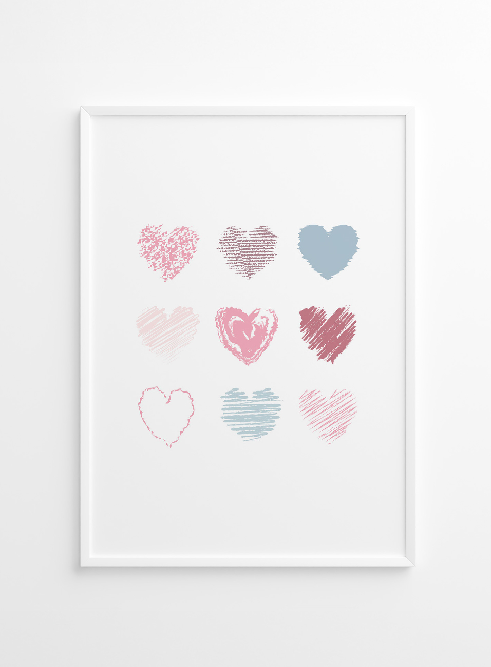 Printable DEKOR - Nine Hearts